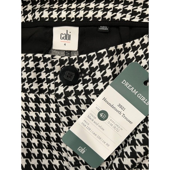 CAbi Style 3921 | Houndstooth Trouser | Size 4 | NWT - Picture 4 of 4